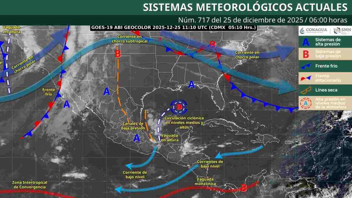 Lluvias moderadas y ambiente frío se prevén en regiones montañosas de Oaxaca
