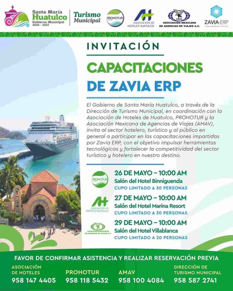 Impulsan capacitación tecnológica para fortalecer el turismo en Huatulco