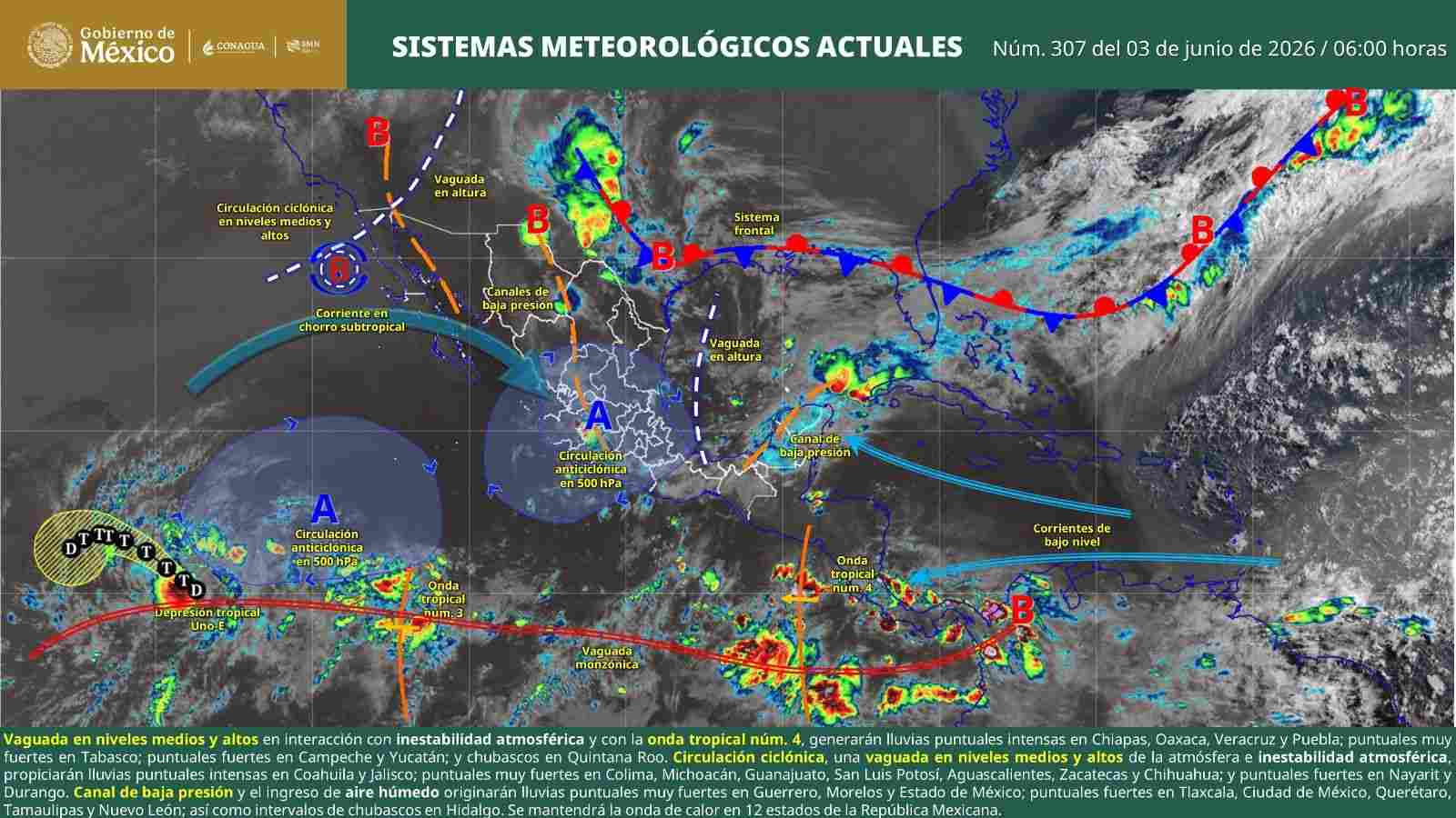 Persistirán lluvias y tormentas en Oaxaca; prevén mayores acumulados en zonas montañosas