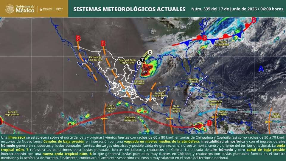 Persisten lluvias fuertes y ambiente bochornoso en gran parte de Oaxaca