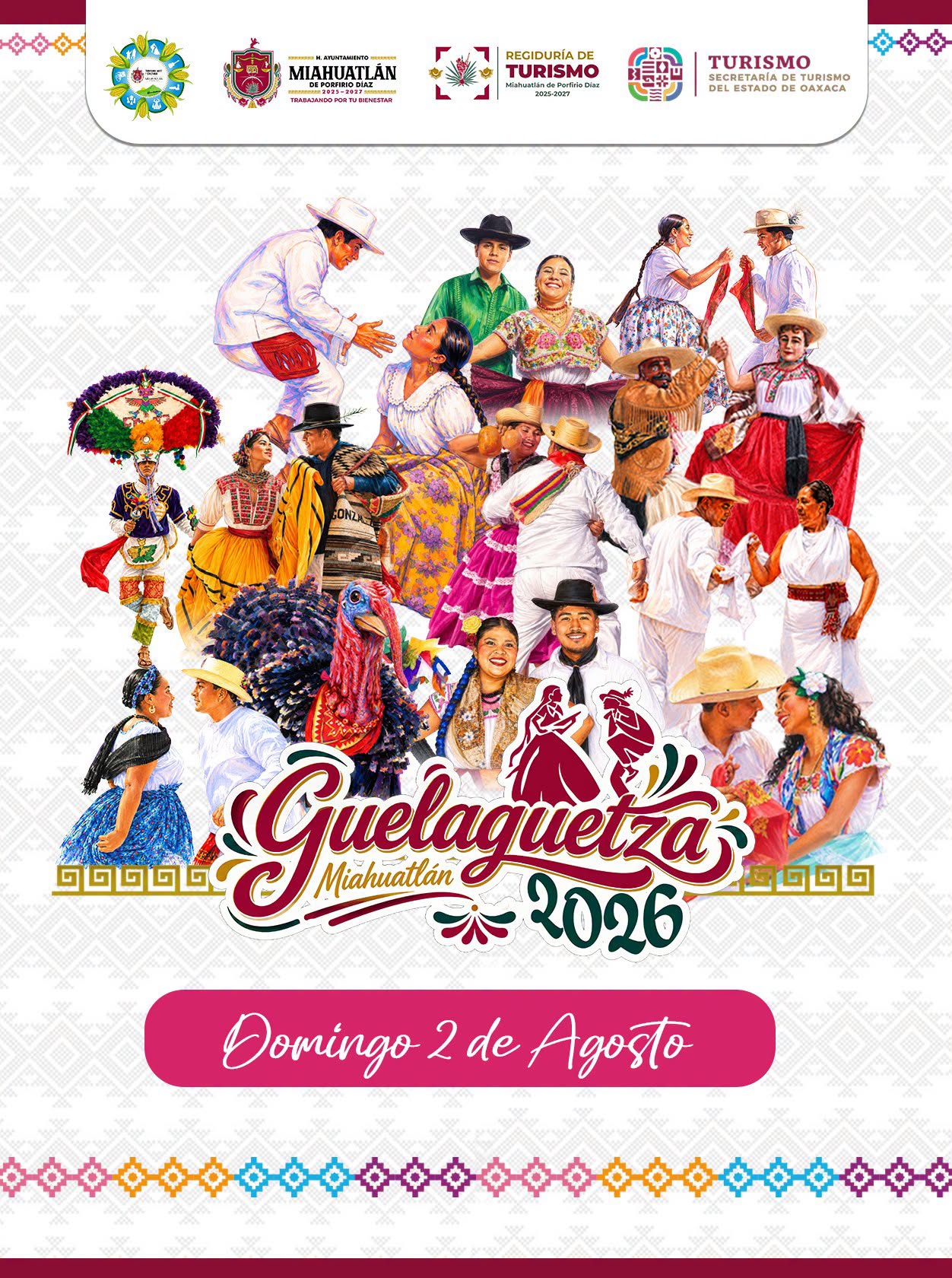 Miahuatlán se prepara para celebrar la Guelaguetza Miahuateca 2026 el próximo 2 de agosto
