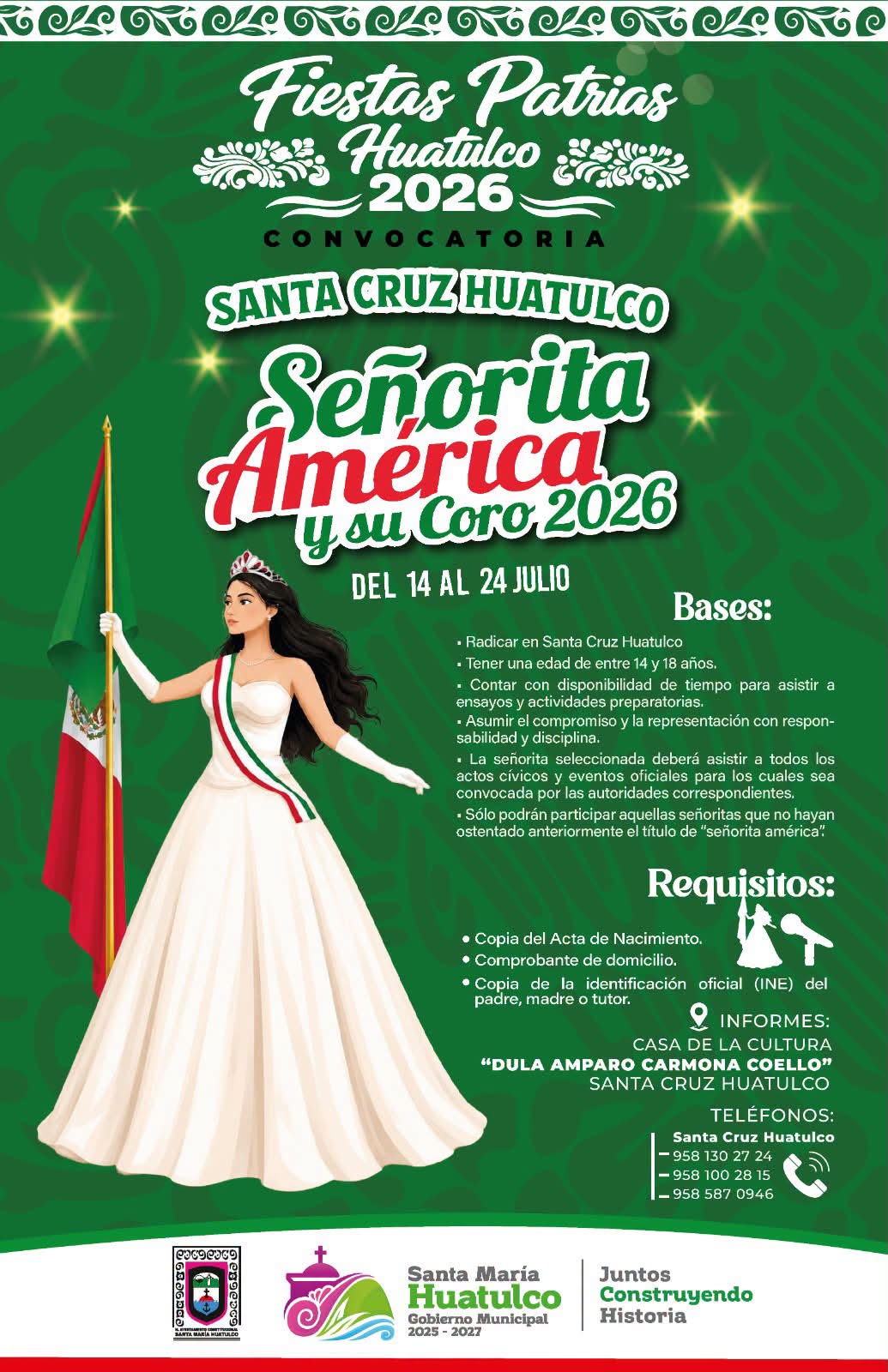 Buscan a la próxima Señorita América Santa Cruz Huatulco 2026