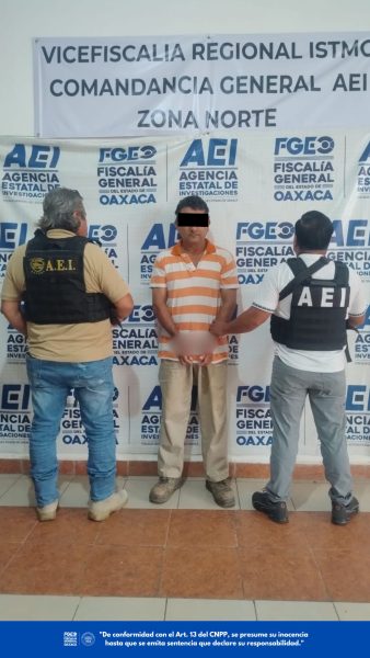 Detienen a un hombre por su probable responsabilidad en violación en Santo Domingo Petapa