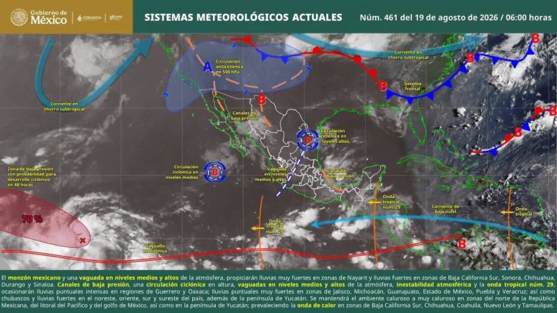 Persistirá el calor en Oaxaca; prevén lluvias aisladas