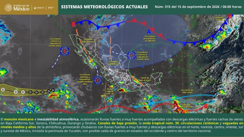 Prevén lluvias y tormentas en la Sierra Sur y Costa de Oaxaca