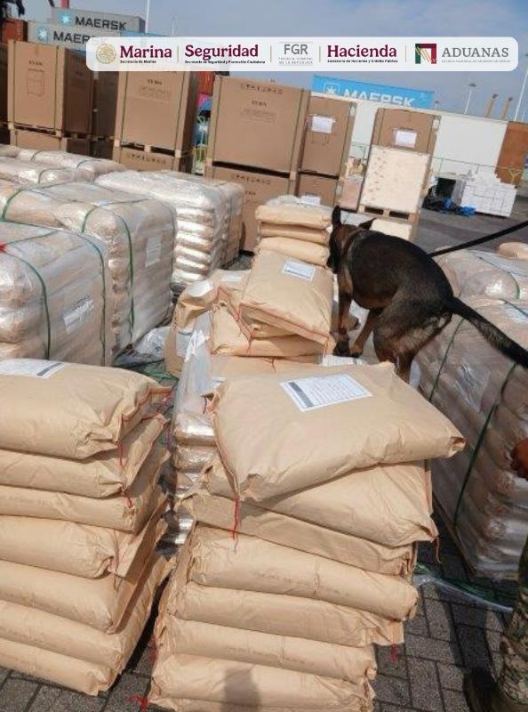 Inmovilizan más de 54 toneladas de dextrosa anhidra en Manzanillo
